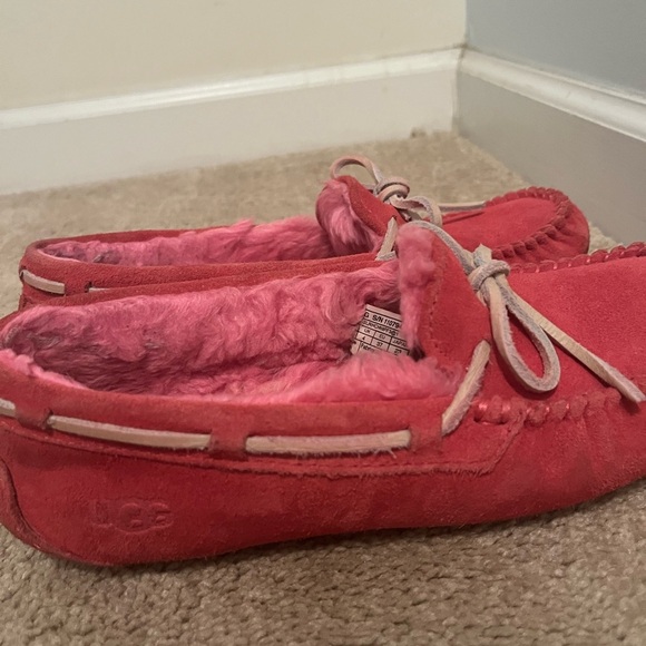 UGG Pink Suede Moccasins - Picture 9 of 17